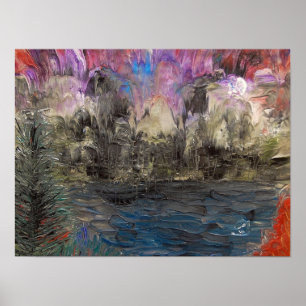 Póster Acid washed landscape