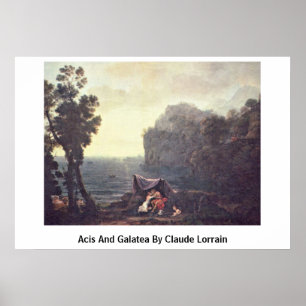 Póster Acis Y Galatea Por Claude Lorrain