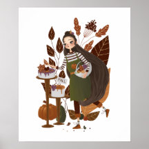 Acogedora mano de pandillero de otoño de otoño