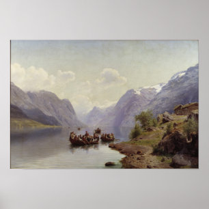 Póster Acompañamiento nupcial en el Fiord de Hardanger,