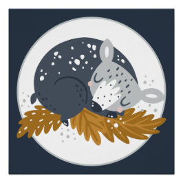 Póster Acoplamiento de oso dulce