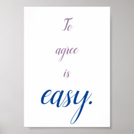 Póster Acordar es una cita fácil mini