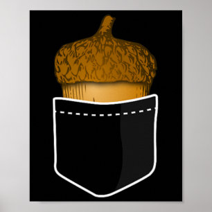 Póster Acorn de bolsillo - Tee natural de plantas de caíd