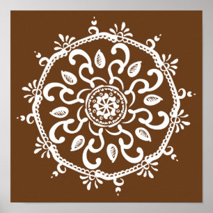 Póster Acorn Mandala