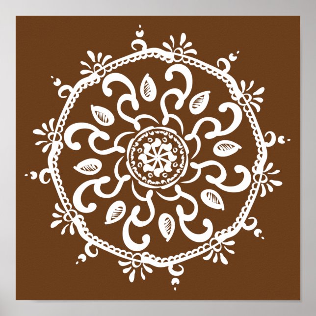 Póster Acorn Mandala (Frente)