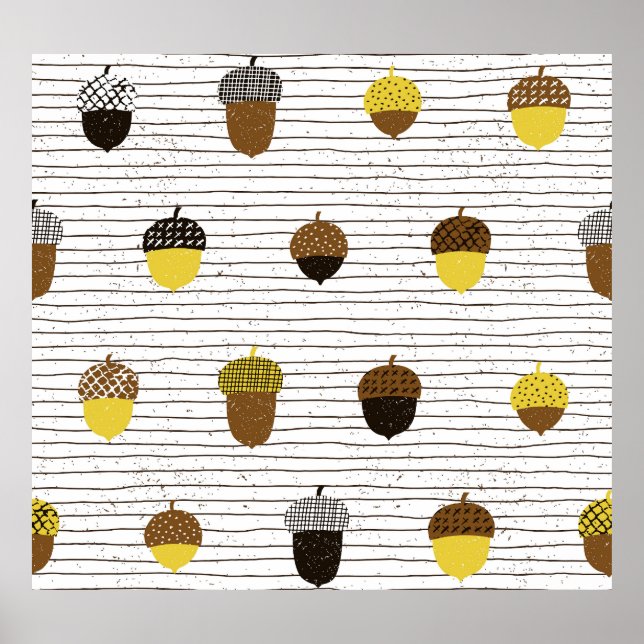 Póster Acorns de otoño: Vibes de época (Frente)