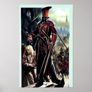 Póster Acosado por los hombres de los libros de historia 