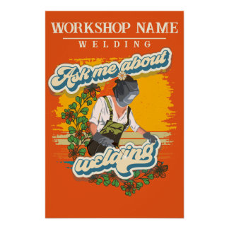 Póster Acoso sarcástico diciendo nombre de taller de pers