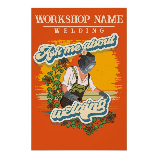 Póster Acoso sarcástico diciendo nombre de taller de pers (Anverso)