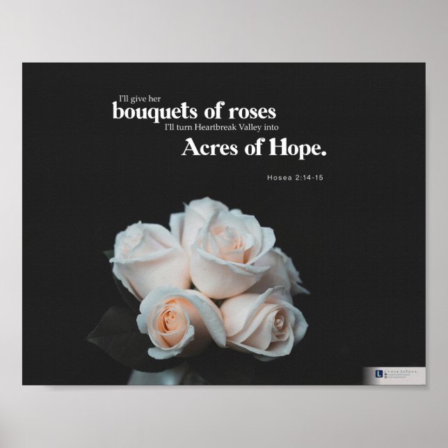 Póster Acres of Hope (Hosea 2:14-15) (Frente)