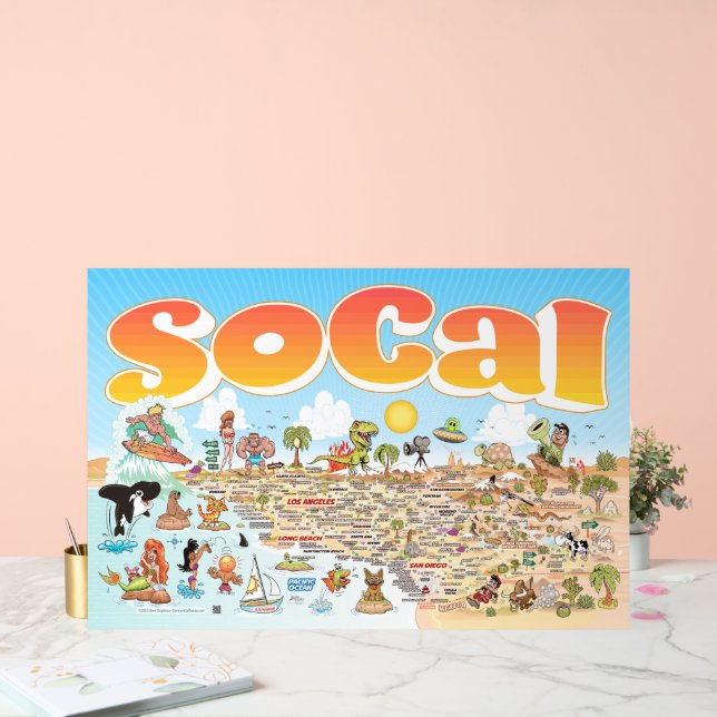 Póster acrílico de SoCal (Boda)