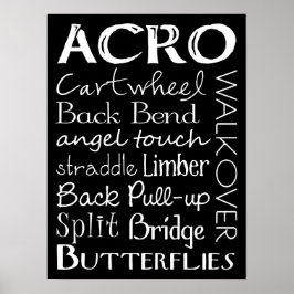 Póster Acro Dance Subway Art Poster