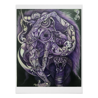 Póster Acrobacia en el bosque nacional