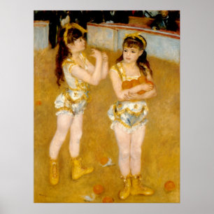 Póster Acróbatas de Renoir en el Cirque Fernando (1879)