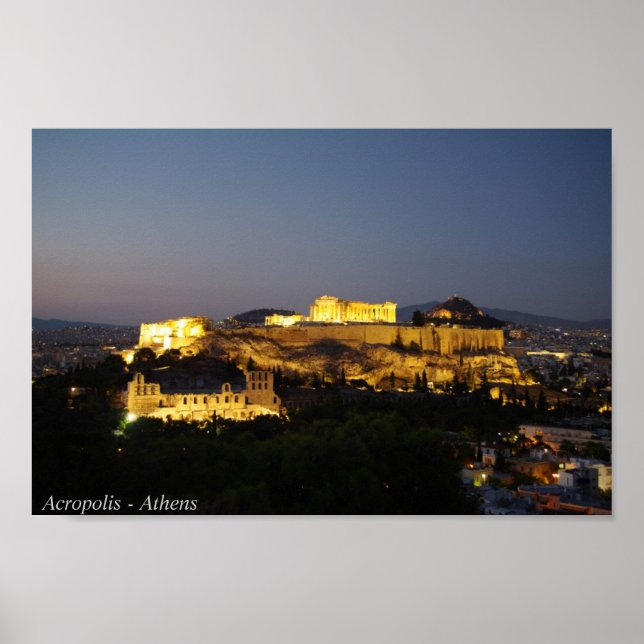 Póster Acrópolis - Atenas (Frente)