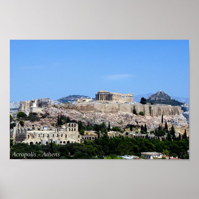 Póster Acrópolis - Atenas (Frente)