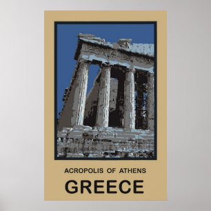 Póster Acrópolis de Atenas Grecia