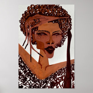 Póster acrylic portrait