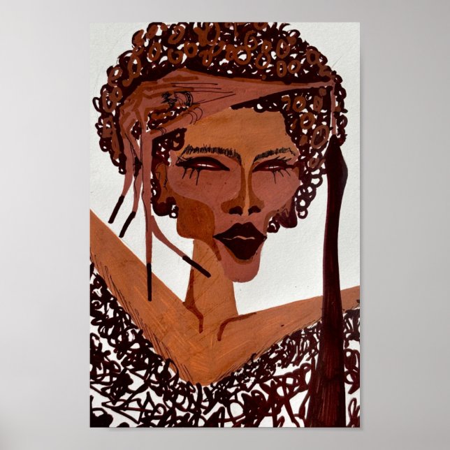 Póster acrylic portrait (Frente)