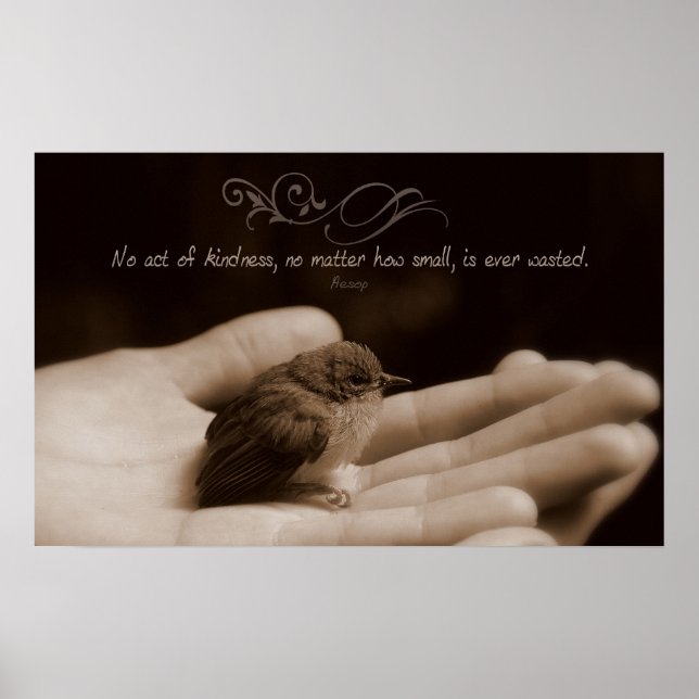 Póster Act of Kindness Inspirational Poster Print (Frente)