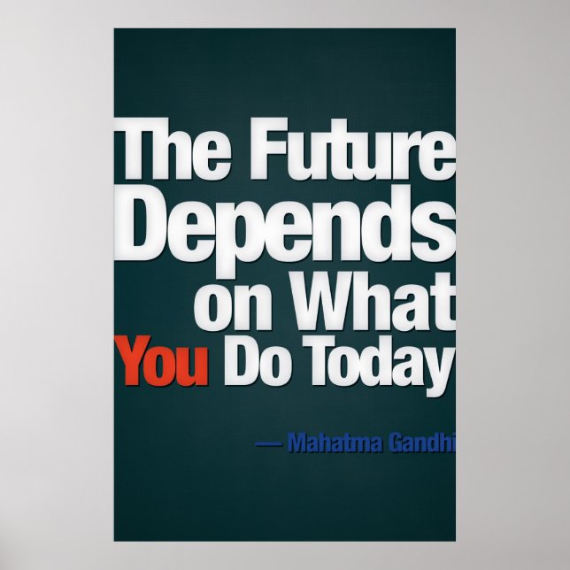 Póster Action, - Gandhi (Large Template, editable) (Frente)