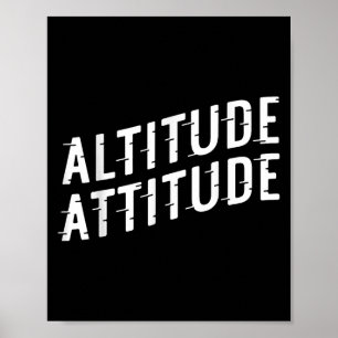 Póster Actitud de altitud