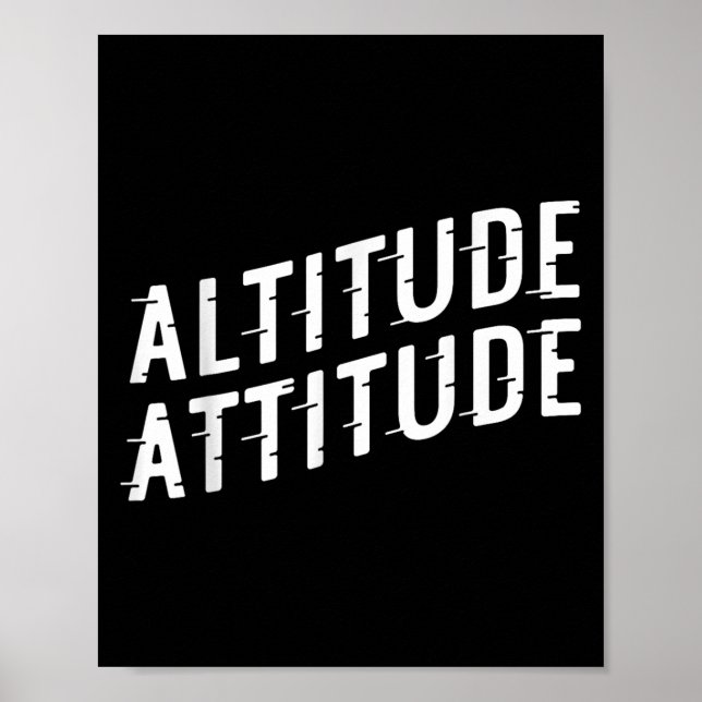 Póster Actitud de altitud (Frente)