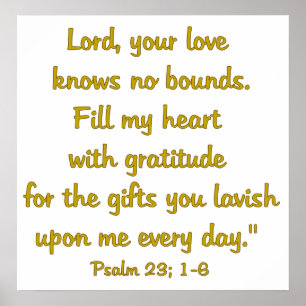 Póster Actitud de la gratitud