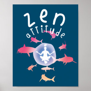Póster Actitud de Zen