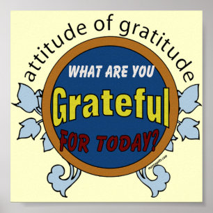 Póster Actitud del Poster Gratitude
