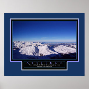 Póster "Actitud" del Poster inspirador 22x28