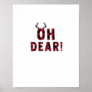 Póster Actitud Divertida Oh Querido Ciervo Cuadros Diseño