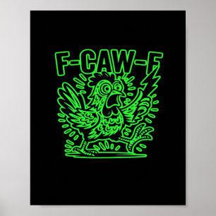Póster Actitud F-Caw-F Clásica Genial Única