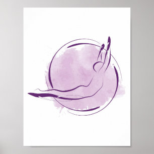 Póster Actitud mínima de Pilates de la actitud de Pilates