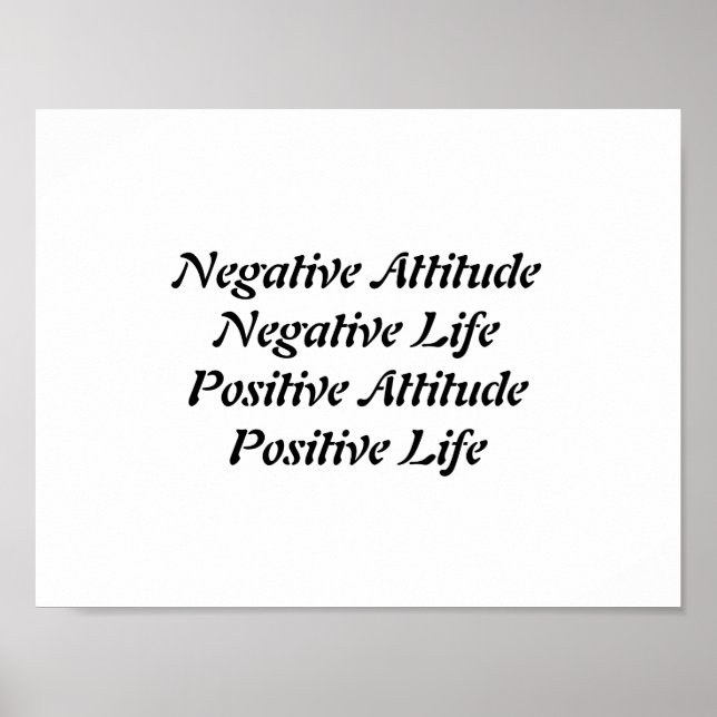 Póster Actitud positiva (Frente)