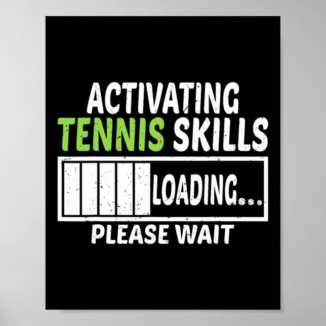 Póster Activación de la carga de habilidades de tenis Por (Frente)