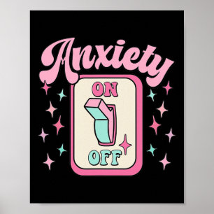 Póster Activación del interruptor Divertido Retro de Conc