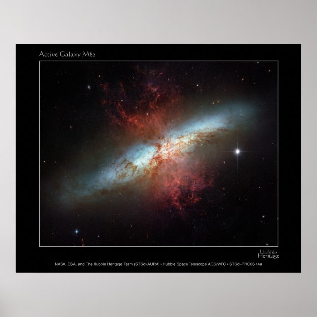 Póster ActiveGalaxyM82-2006-14a (Frente)