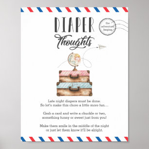 Póster Actividad de Baby Shower de The Late Night Diaper 
