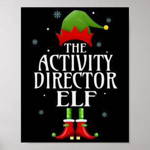 Póster Actividad Director Elf Xmas Divertida Familia Coin