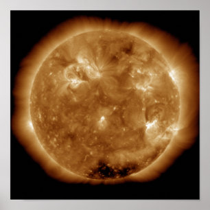 Póster Actividad solar al sol 5