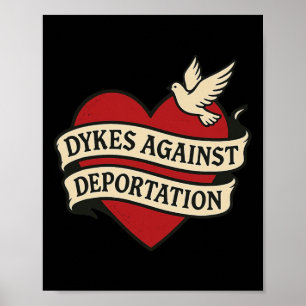 Póster Activista de inmigración protesta contra la deport