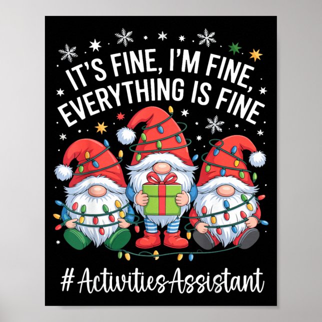 Póster Activities Istant Gnome Everything Is Fine Christm (Frente)