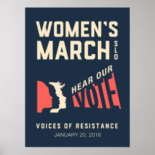 Póster Acto de enero de esl de marzo femenino