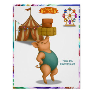 Póster Acto de equilibrio de Petra la cerda