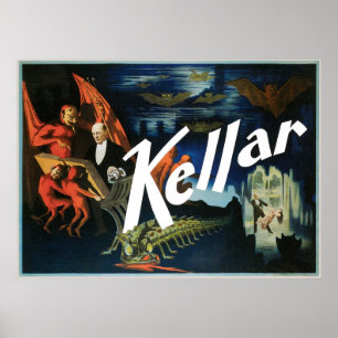 Póster Acto de magia de la Vendimia del diablo