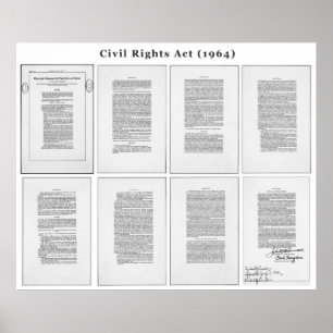 Póster Acto ORIGINAL de las derechas civiles de Estados