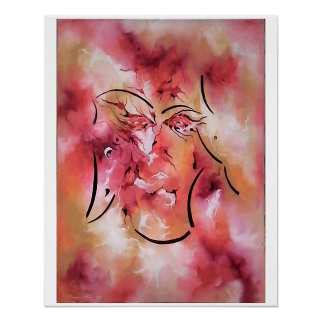 Póster "Acto que incluye figura silenciosa", brillante Po (Anverso)