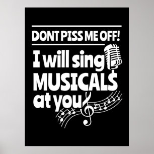 Póster Actor Cantará Musicals Contra Ti