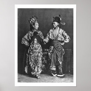 Póster Actores chinos, c.1870 (foto de abajo)